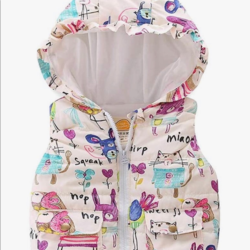 Mud Kingdom Colorful Vest for Girls Size 4T